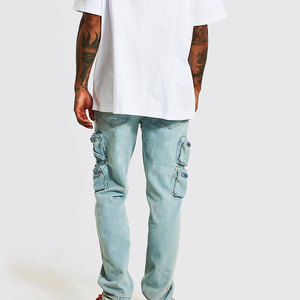 DREAMCATCHER ENTERPRISES Men's ODM Denim Pants Manufacturer Eco-Friendly Breathable Vintage Style High Waist Wide Leg <b>Jeans</b> - Product Image 6