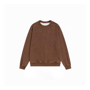 Sudadera de Felpa Gruesa 100% Algodón para Hombre, Moderna y Cómoda, Diseño Casual Teñido Liso para Gimnasio y Actividades Invernales - Product Image 4