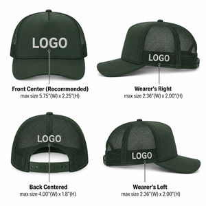 หมวกแก๊ปทรง Trucker แบบกำหนดเอง 6 แผง ด้านหลังเป็นตาข่าย สายปรับได้ ระบายอากาศได้ดี ผลิตจากโพลีเอสเตอร์และผ้าฝ้าย เหมาะสำหรับผู้ใหญ่ทุกเพศ สวมใส่สบายๆ - Product Image 1
