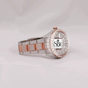 Reloj de Diamantes de Diseño de Lujo con Movimiento Mecánico Automático y Brazalete de Acero Inoxidable para Uso en la Oficina, Disponible para Pedidos al por Mayor - Product Image 3