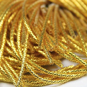 Fil de bullion de luxe brodé jaune or, fil de purl or brut, travail d'or, bobine française, résistant à l'eau, écologique, métallique - Product Image 6