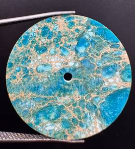 หน้าปัดนาฬิกา A K Gems Sediment Jasper รุ่น ETH-10210 ขนาด 30.5 มม. สีน้ำเงินขัดเงาด้านเดียว หน้าปัดทรงกลม หนา 0.40 มม. ผลิตในรัฐราชสถาน - Product Image 1
