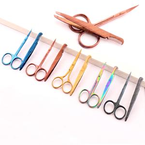 Tijeras recortadoras de cejas con removedor de peine, herramientas de maquillaje, depilación, afeitadora moldeadora, recortadora de pestañas, pinzas para el cabello - Product Image 3