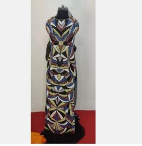 Tela Bordada Tradicional para Vestidos de Novia, Paneles Frontales Bordados con Encaje Floral, Material para Vestidos de Boutique Modernos - Product Image 1