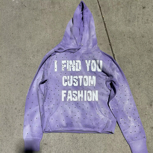 Sweat-shirt à capuche personnalisé I Find You pour homme, coupe ample, coton French Terry, style décontracté automne - Product Image 5