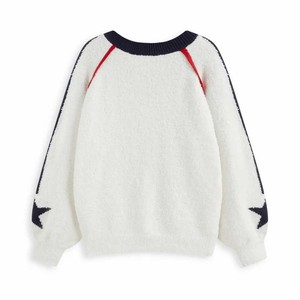 Varsity College Style Knit <b>Sweater</b> <b>Crewneck</b> Ribbed Knit Pullover Comfortable Lightweight Ladies Winter Knitwear Breathable 2026 - Product Image 2