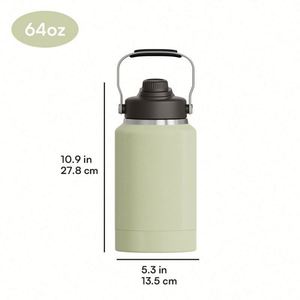 64oz Double-Wall Stainless Steel Insulated <b>Bottle</b> with Portable Snack Box and Travel Mug with <b>Dog</b> Bowl - Product Image 4