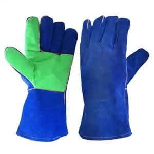 Cowhide Split Leather Industrial Safety Gloves <b>Fire</b> Proof Welding Work Gloves for Welder Industrial Work Protection - Product Image 3