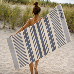 Toalla de Playa Fouta 100% Algodón, Toalla Turca Jacquard para Hammam, Secado Rápido, Ligera, Logotipo Personalizado, Fabricante Indio - Product Image 3