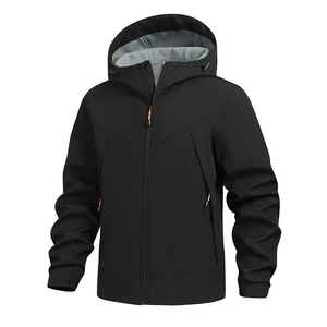 Custom Sport Style Men's <b>Soft</b> <b>Shell</b> Canvas Winter <b>Jacket</b> Stand Collar Waterproof Windproof Eco-Friendly <b>Hooded</b> Reversible Wool - Product Image 3