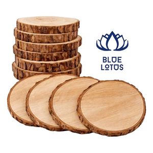 SUPER VENTAS Posavasos Ecológico de Panel de Madera |   Rebanada Sólida Natural Lisa Resistente a la Intemperie - Product Image 1