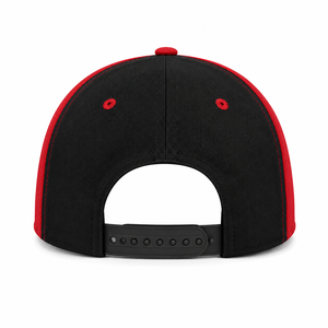 Gorra de Béisbol Negra y Roja de 6 Paneles con Logotipo Bordado en 3D, Parte Trasera Curvada, Unisex, Estilo Casual, Talla Adulto, Transpirable - Product Image 2