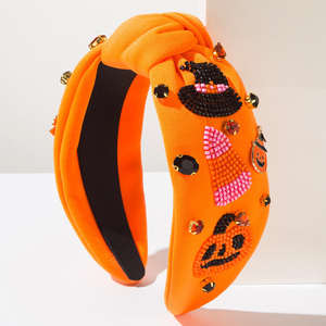 Elegantes diademas de cabello hechas a mano con bordados y cuentas para fiestas navideñas, regalos festivos, accesorios modernos para el cabello. - Product Image 3