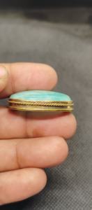 Nouvel Arrivage Cabochon rainuré en laiton et labradorite, magnifique pierre précieuse de guérison en cristal pour bijoux, pendentifs et breloques de mode - Product Image 3