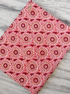 Tissu en coton imprimé au bloc élégant, écologique, réutilisable, à motifs floraux, impression personnalisée, fournisseur de tissus imprimés à la main en gros - Product Image 4