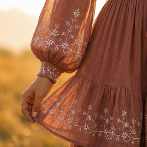 <b>Boho</b> Chiffon Tiered <b>Dress</b> Women Polyester Woven Breathable Anti-Pilling Lightweight <b>Summer</b> Maxi <b>Dress</b> - Product Image 5