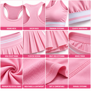 Uniforme de Hockey sobre Césped Sublimado Personalizado, Conjunto de Jersey y Falda Plisada para Mujer, Ropa Deportiva de Marca Privada OEM - Product Image 3