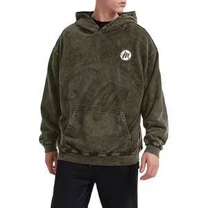 Prix de gros Sweats à capuche délavés à l'acide de qualité supérieure, pour usage décontracté, avec design personnalisé - Product Image 2