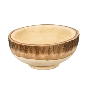 Tazón de Palomitas de Maíz con Acabado de Resina, para Hogar, Hotel, Restaurante, Vajilla, Contenedor de Alimentos, Tazón Redondo de Madera - Product Image 3
