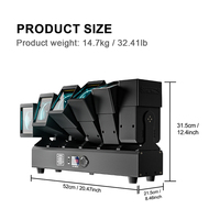 SHEHDS 6*60W RGBW LED Matrix Beam Light Pixel Control DMX512 RDM Moving Head Light pour Théâtre Scène Club