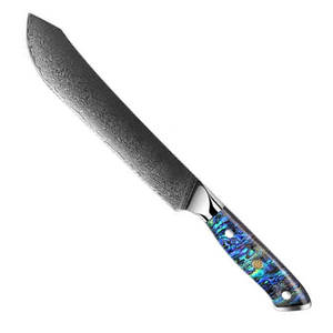 Ensemble de couteaux de chef en acier Damas de qualité supérieure, outils de cuisine professionnels avec manche en bois et emballage personnalisé - Product Image 6