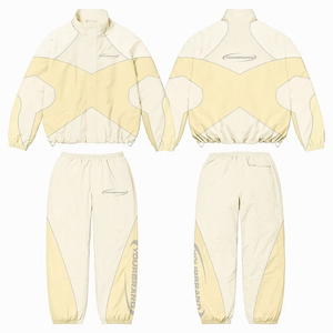 Conjunto de chándal personalizado de fabricante: Chaqueta cortavientos con cremallera, pantalones jogger, pantalones cargo cortavientos de nailon y pantalones de chándal. - Product Image 3