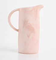 Carafe à eau en résine noire moderne, solide et durable, avec poignée, écologique, compatible lave-vaisselle et micro-ondes, pour la maison, les fêtes et le camping