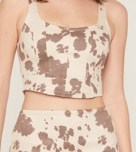 Top Corto de Gamuza sin Mangas para Mujer, Estilo Moderno, Tacto Suave, Ropa Casual, Proveedor Mayorista OEM para Minoristas - Product Image 1