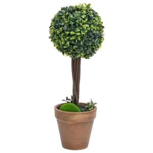 Ensemble de 2 plantes artificielles vertes mélangées pour la décoration de la maison et la verdure du bureau - Product Image 2