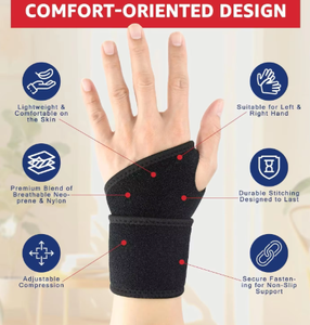 1 unidad de muñequera ajustable para túnel carpiano, soporte de muñeca deportivo para alivio del dolor de tendinitis y artritis, vendaje envolvente para muñeca - Product Image 3