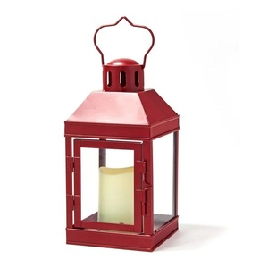 Lanternes en métal cuivre de luxe, nouvelle arrivée, forme de cabane avec panneaux en verre – Lanternes décoratives modernes pour la maison et les mariages - Product Image 2