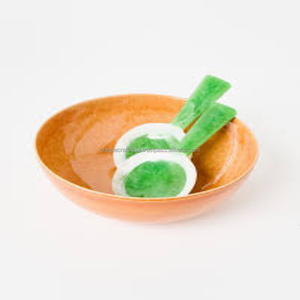 Juego de cucharas de resina artesanales inspiradas en flores ecológicas, cuencos de comedor desechables de textura ahumada, cucharas a juego para - Product Image 3