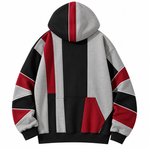 Sweat-shirt à capuche unisexe avec poche avant imprimée avec logo personnalisé, 100% coton French Terry, coupe ample, vêtements décontractés d'hiver, 370g - Product Image 2
