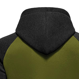 Survêtement en molleton à fermeture éclair intégrale pour homme, couleur unie, pour le sport en plein air, l'entraînement et le jogging, 100% coton - Product Image 6