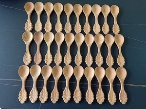 Vietnam Wooden Kitchen Spoon Handmade Cooking Mixing Serving Utensil Rustic Natural Tableware Crafted In Vietnam - Product Image 6