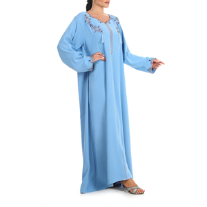 Vestido Jalabiya Árabe Tradicional para Mujer, Elegante y Modesto, Estilo Islámico Maxi para Ocasiones Diarias y Festivas - Product Image 5