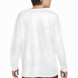 Camiseta de Algodón de Calidad para Hombre, Corte Regular, Manga Larga, Diseño sin Cuello, Tejido Suave, Ropa Masculina al por Mayor - Product Image 2