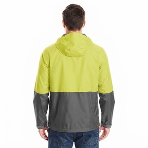 Men's Hooded Color Block Windbreaker <b>Jacket</b> Lightweight Waterproof Zip Up Outdoor Running Hiking Casual Windproof Coat - Product Image 5