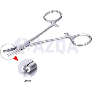 Pinzas de Acero Inoxidable de 3mm para Fijación de Anclajes Dérmicos, para Piercings Corporales Profesionales y Procedimientos Microdermales - Product Image 2