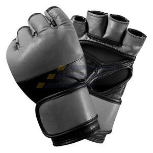 ถุงมือ MMA คุณภาพสูงสำหรับผู้ใหญ่ ปี 2026 หนังแท้ ปรับแต่งได้ ใส่สบาย ทนทาน สำหรับฝึกมวยไทย ราคาถูก - Product Image 1