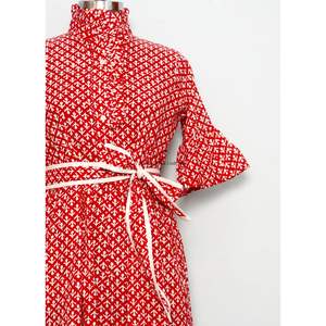 Robe longue trapèze vintage faite à la main, style estival léger et fluide, idéale pour les vacances, les promenades sur la plage, les soirées décontractées, les escapades, élégante pour femme - Product Image 4