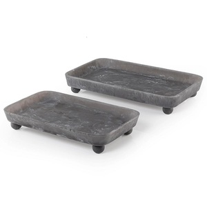 Bandeja de Servir de Resina de Último Diseño con Estilo Elegante, Bandeja de Resina para Desayuno, Duradera, Perfecta para Servir Bocadillos, Chocolates y Dátiles - Product Image 1