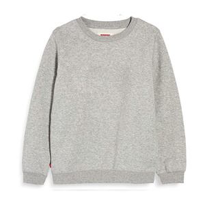 Sudadera de Cuello Redondo para Hombre, Corte Regular, Color Rojo Sólido, Manga Larga, Tejido de Punto, Algodón, Informal, para Otoño - Product Image 6