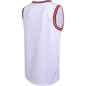 Camiseta de Baloncesto de Malla Blanca para Hombre, Sin Mangas, Cuello Redondo, Transpirable, Corte Regular, para Todas las Temporadas, Ropa Deportiva para Adultos - Product Image 2