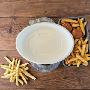 Bandeja Ovalada Biodegradable de Bagazo de 32oz con Tapa Transparente para Burritos, Platos Desechables para Comida Rápida, Venta al por Mayor 2026 - Product Image 1