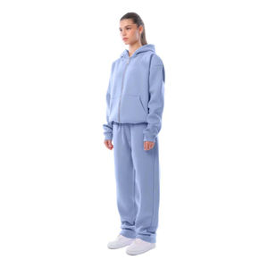 Survêtements tendance pour femmes, coupe oversize, style streetwear classique, à capuche, avec fermeture éclair, coupe ample, taille élastique - Product Image 6