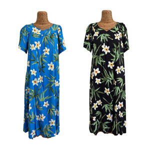 Vestidos Mumu personalizados a bajo precio, gran venta, vestido Mumu para mujer con estampado sublimado de media manga - Product Image 6