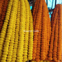 Karangan Bunga Marigold Buatan Terbaru, Dekorasi Pernikahan Unik, Hiasan Bunga Untaian, Karangan Bunga Pernikahan