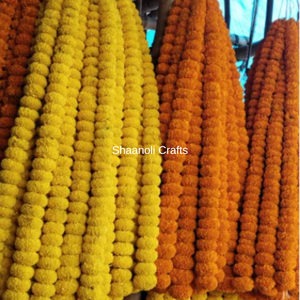 พวงมาลาดอกดาวเรืองประดิษฐ์มาใหม่2024ที่เป็นเอกลักษณ์ฉากหลังแต่งงานพวงมาลาดอกไม้สายประดับพวงมาลัยงานแต่งงาน - Product Image 6