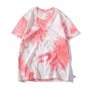 Haute Qualité Acide Lavage Tie Dye Vintage T-Shirt 100% Coton Personnalisé O-cou À Manches Courtes avec Motif Imprimé En Gros - Product Image 1